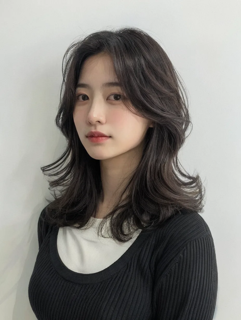 약수역 미용실 신당동 미용실 약수 미용실 약수동 미용실 Korean seoul hair salon (5) Kiểu tóc Hàn Quốc - Tóc xoăn layer trung bình, AVA Hair Salon Seoul